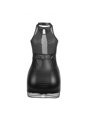 SUBBLIME - 955472 HALTER NECK DRESS WITH TRANSPARENCIES BLACK S/M