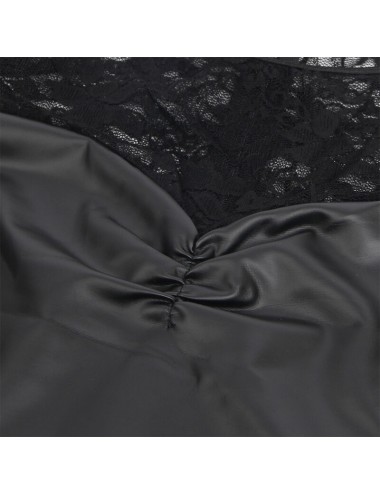 SUBBLIME - 955595 LONG SLEEVE DRESS WITH BLACK LACE S/M
