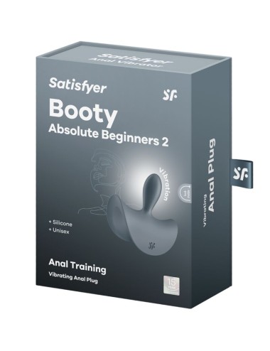 SATISFYER - BOOTY ABSOLUTE BEGINNERS 2 ANAL PLUG VIBRATOR UNISEX BLACK