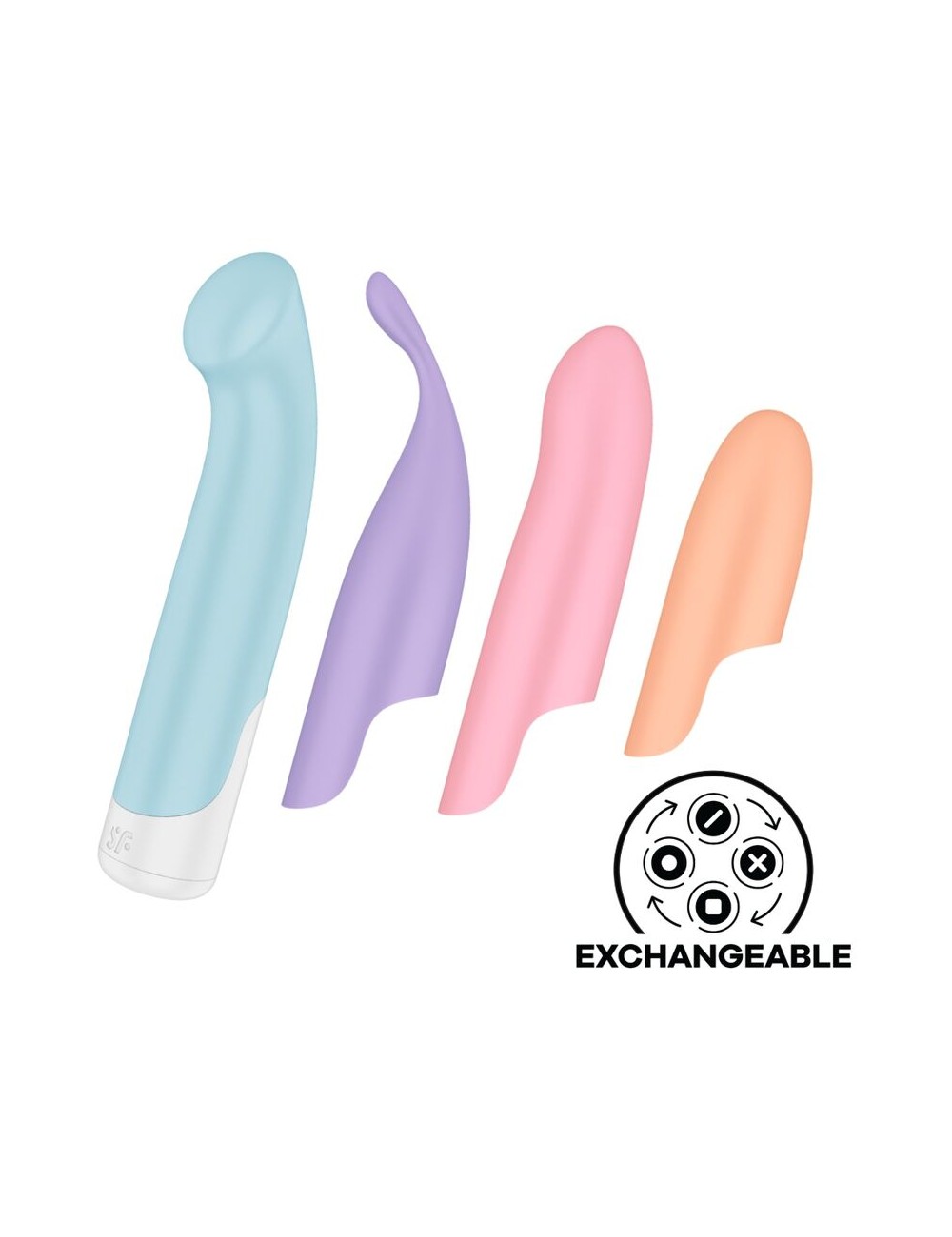 SATISFYER - PLAYFUL FOUR SET VIBRATORS 4 IN 1 + POWER BULLET SATISFYER - PLAYFUL FOUR SET VIBRATORS 4 IN 1 + POWER BULLET
