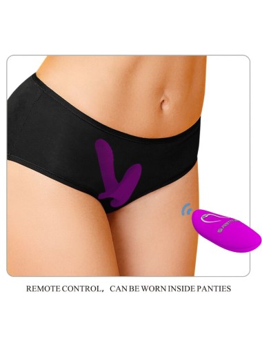 PRETTY LOVE - MASSAGER & VIBRATOR 12 VIBRATIONS REMOTE CONTROL PURPLE