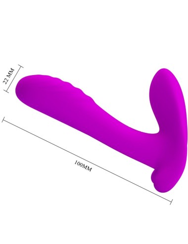 PRETTY LOVE - MASSAGER & VIBRATOR 12 VIBRATIONS REMOTE CONTROL PURPLE