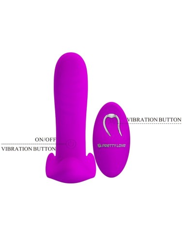 PRETTY LOVE - MASSAGER & VIBRATOR 12 VIBRATIONS REMOTE CONTROL PURPLE