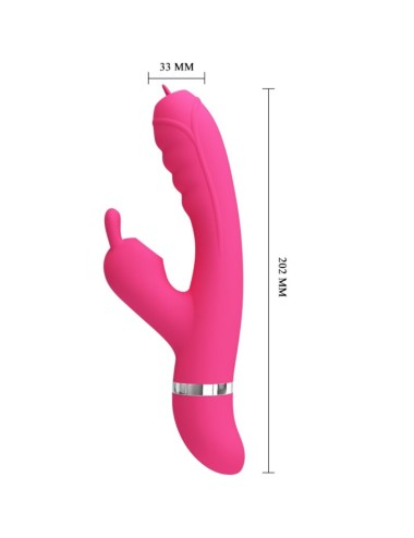 PRETTY LOVE - PHOENIX MULTIFUNCTION RABBIT VIBRATOR PINK
