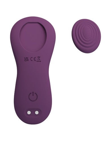 PRETTY LOVE - MANE LAY ON CLITORIS MASSAGER 10 VIBRATIONS REMOTE CONTROL PURPLE