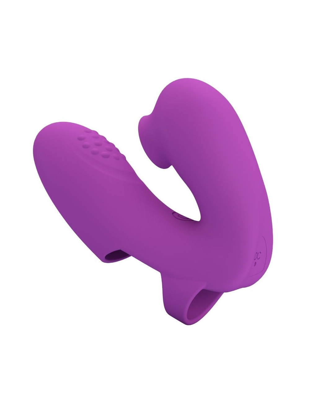 PRETTY LOVE - ATHENA FINGER VIBRATOR WITH CLITORIS STIMULATOR PURPLE