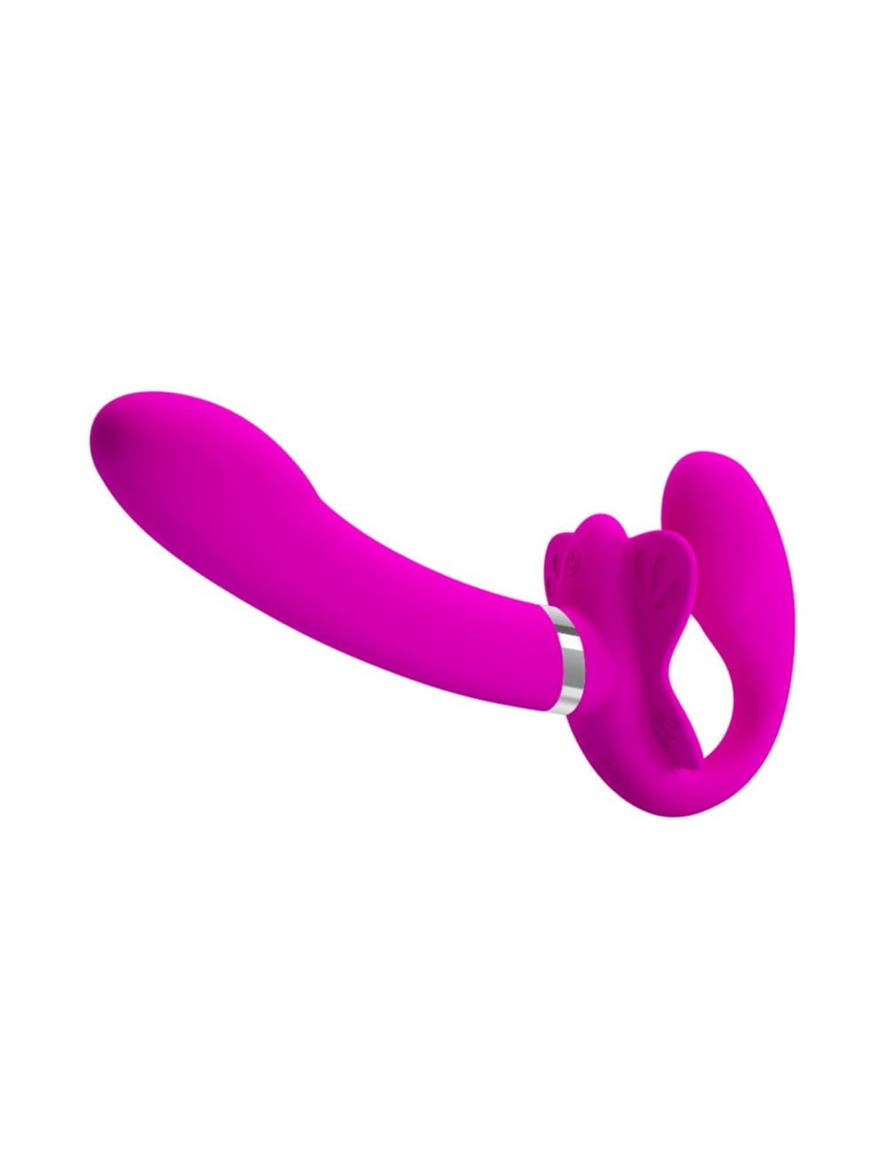PRETTY LOVE - VALERIE DOUBLE STRAP-ON VIBRATOR 12 VIBRATIONS PURPLE PRETTY LOVE - VALERIE DOUBLE STRAP-ON VIBRATOR 12 VIBRATIONS PURPLE