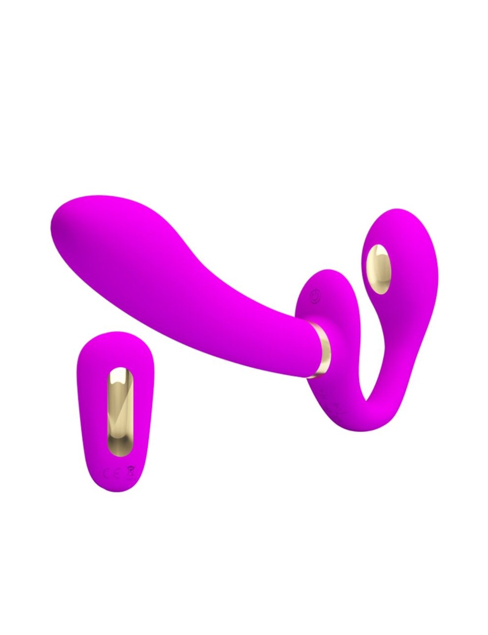 PRETTY LOVE - THUNDERBIRD DOUBLE STRAP-ON VIBRATOR REMOTE CONTROL PURPLE PRETTY LOVE - THUNDERBIRD DOUBLE STRAP-ON VIBRATOR REMOTE CONTROL PURPLE