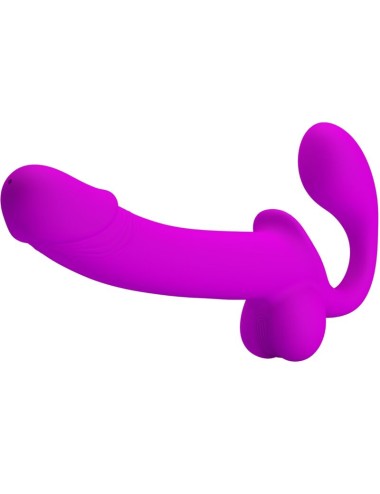PRETTY LOVE - KELPIE DOUBLE STRAP-ON STIMULATOR PURPLE