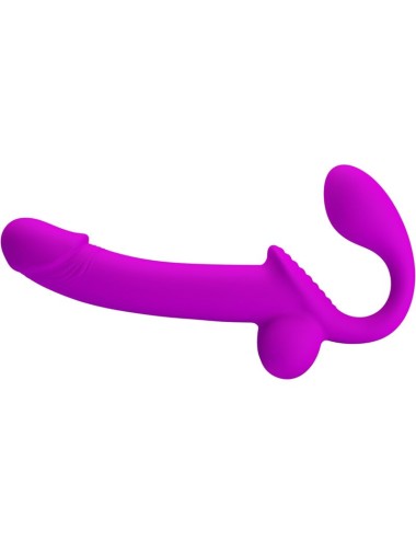 PRETTY LOVE - KELPIE DOUBLE STRAP-ON STIMULATOR PURPLE