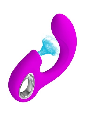 PRETTY LOVE - SIBEL SIBEL G-SPOT VIBRATOR + CLITORIS STIMULATOR 10 VIBRATIONS PURPLE