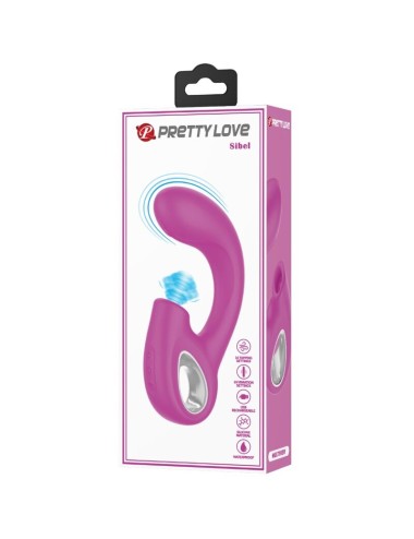 PRETTY LOVE - SIBEL SIBEL G-SPOT VIBRATOR + CLITORIS STIMULATOR 10 VIBRATIONS PURPLE