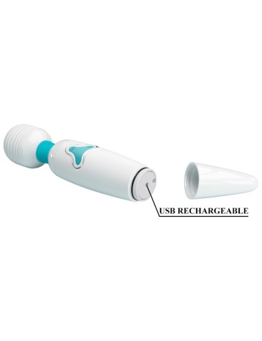 PRETTY LOVE - CLOUD WAND VIBRATOR  7 VIBRATIONS WHITE