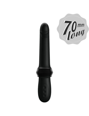 PRETTY LOVE - PAZUZU VIBRATOR 3 THRUST MODES BLACK