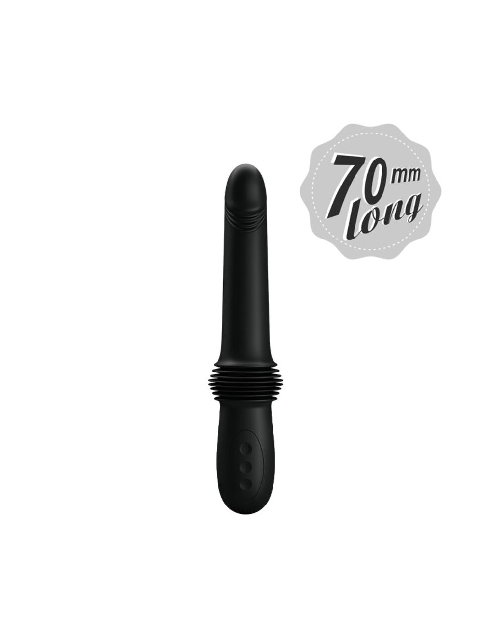 PRETTY LOVE - PAZUZU VIBRATOR 3 THRUST MODES BLACK