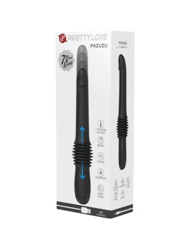 PRETTY LOVE - PAZUZU VIBRATOR 3 THRUST MODES BLACK