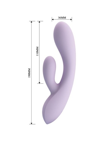 PRETTY LOVE - ROSOLYN RABBIT VIBRATOR 10 VIBRATIONS PURPLE