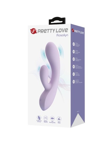 PRETTY LOVE - ROSOLYN RABBIT VIBRATOR 10 VIBRATIONS PURPLE
