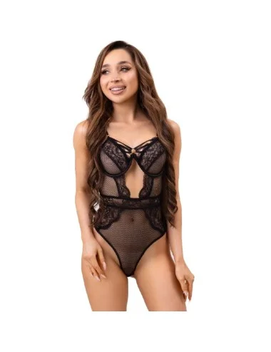 LIVCO CORSETTI FASHION - PAULA LC 20209 BODY WITH LACE DECORATIONS BLACK S/M