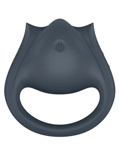 SATISFYER - PERFECT PAIR 2 MULTIVIBRATOR 2 IN 1 PENIS RING AND FINGER STIMULATOR GREY