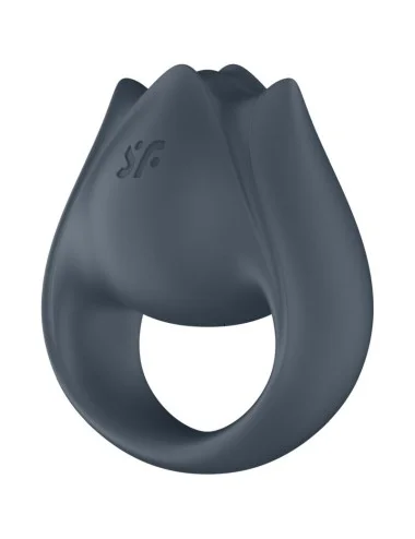 SATISFYER - PERFECT PAIR 2 MULTIVIBRATOR 2 IN 1 PENIS RING AND FINGER STIMULATOR GREY