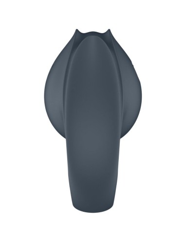 SATISFYER - PERFECT PAIR 2 MULTIVIBRATOR 2 IN 1 PENIS RING AND FINGER STIMULATOR GREY