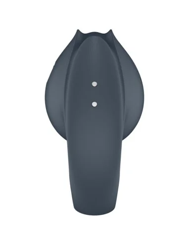 SATISFYER - PERFECT PAIR 2 MULTIVIBRATOR 2 IN 1 PENIS RING AND FINGER STIMULATOR GREY