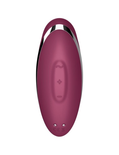 SATISFYER - TAP & CLIMAX 2 VIBRATOR & STIMULATOR RED
