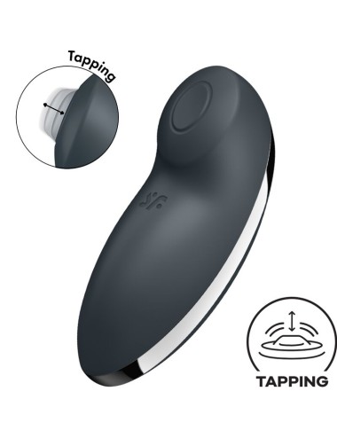 SATISFYER - TAP & CLIMAX 2 VIBRATOR & STIMULATOR GREY