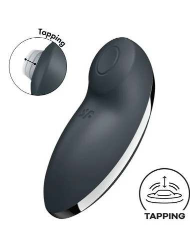 SATISFYER - TAP & CLIMAX 2 VIBRATOR & STIMULATOR GREY