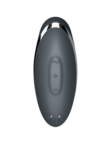 SATISFYER - TAP & CLIMAX 2 VIBRATOR & STIMULATOR GREY