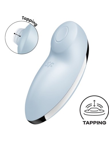 SATISFYER - TAP & CLIMAX 2 VIBRATOR & STIMULATOR BLUE