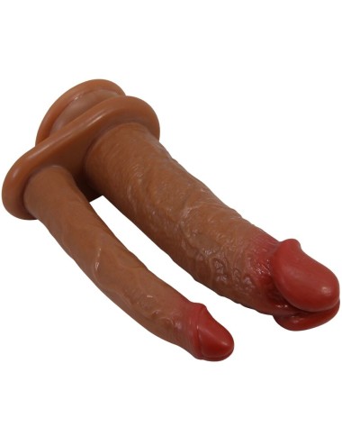 PRETTY LOVE - GORAN DOUBLE DILDO REALISTIC NATURAL MULATO
