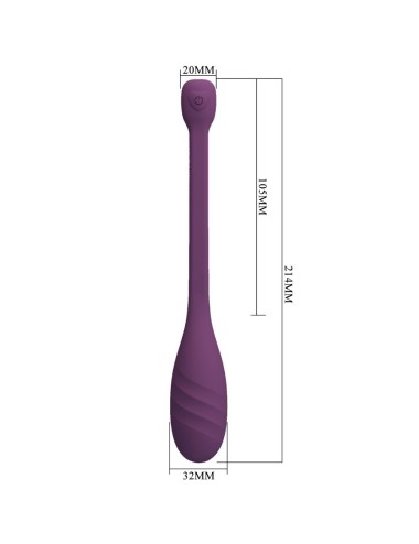 PRETTY LOVE - LEVIATHAN APP CONTROLLED VIBRATOR PURPLE