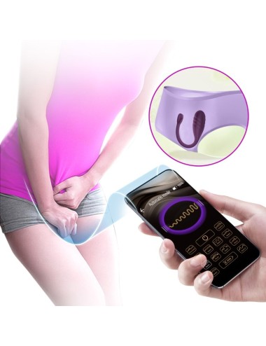 PRETTY LOVE - LEVIATHAN APP CONTROLLED VIBRATOR PURPLE