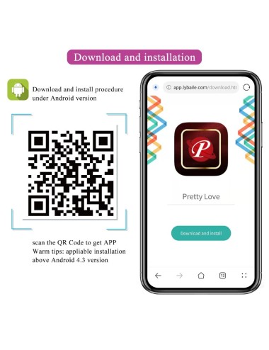 PRETTY LOVE - LEVIATHAN APP CONTROLLED VIBRATOR PURPLE