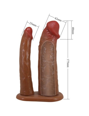 PRETTY LOVE - KEAVEN HARNESS BRIEFS UNIVERSAL & COMFORTABLE DOUBLE DILDO
