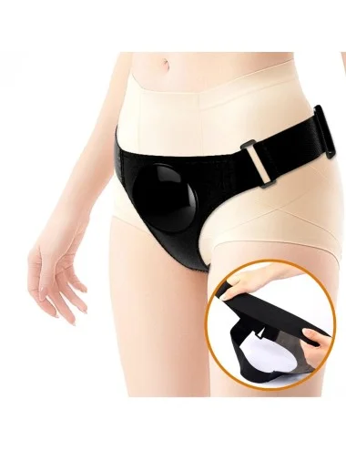 PRETTY LOVE - UNIVERSAL HARNESS BRIEFS WITH VIBRATING AND SQUIRTING DILDO 15.5 CM MULATO