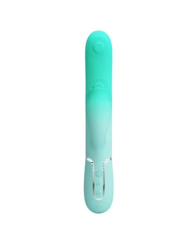 PRETTY LOVE - GIGI MULTIFUNCTION RABBIT VIBRATOR AQUA GREEN