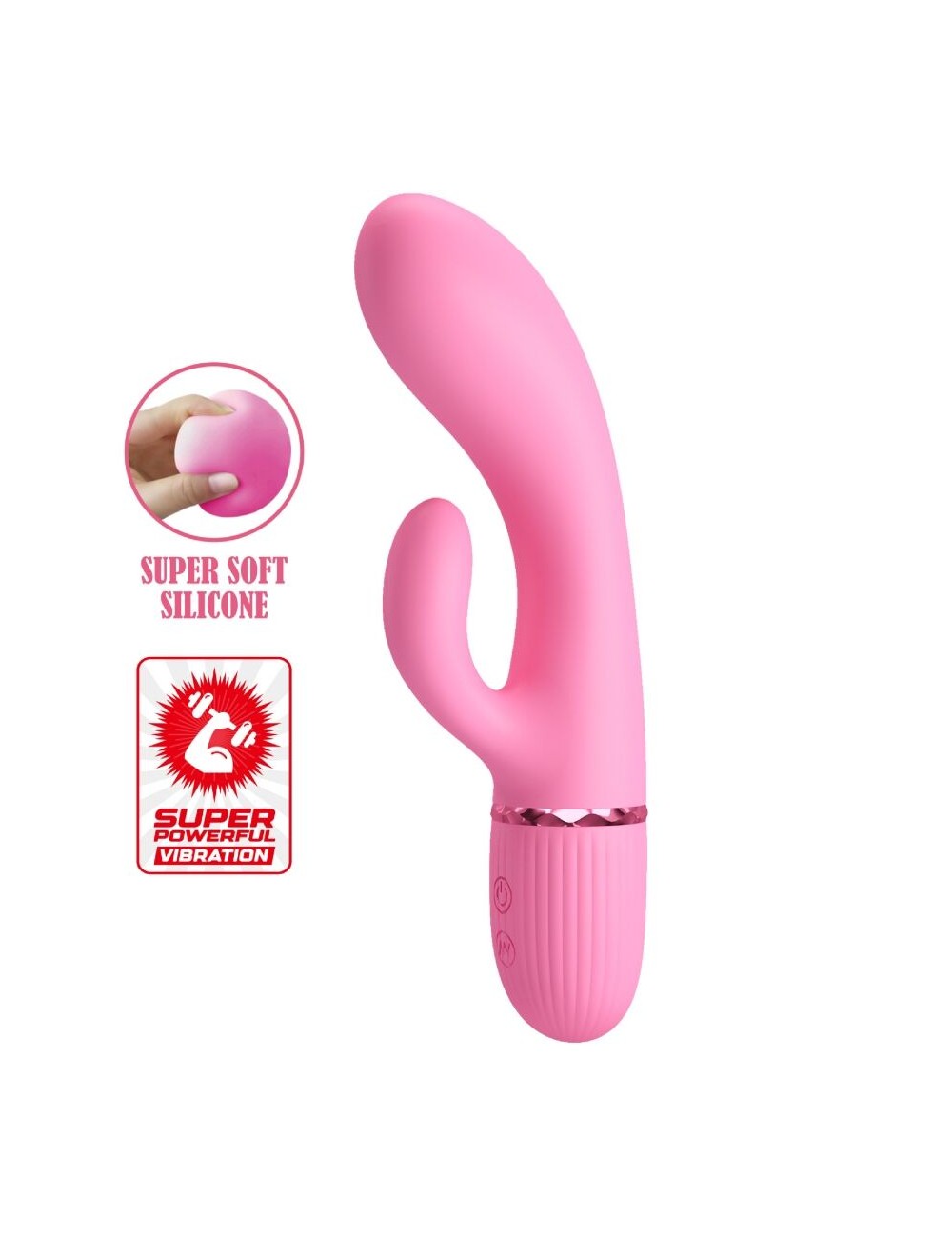 PRETTY LOVE - MARSKI RABBIT VIBRATOR & G-SPOT PINK PRETTY LOVE - MARSKI RABBIT VIBRATOR & G-SPOT PINK