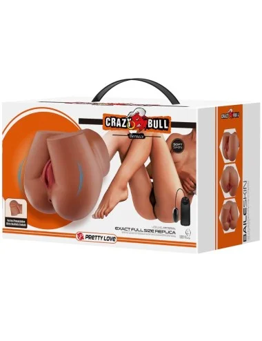 CRAZY BULL - BERNACE ASS VIBRATOR WITH REALISTIC VAGINA AND ANUS FLESH REMOTE CONTROL