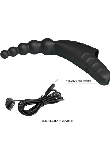 PRETTY LOVE - JORDIN FINGER VIBRATOR 10 VIBRATIONS BLACK