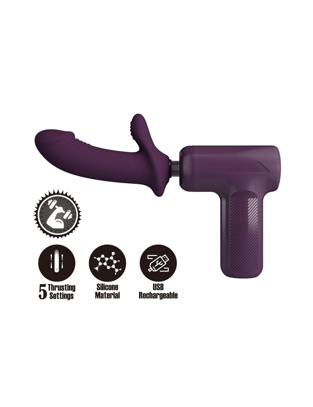 PRETTY LOVE - DJ SCHOLAR MASSAGER 5 SETTINGS PURPLE PRETTY LOVE - DJ SCHOLAR MASSAGER 5 SETTINGS PURPLE