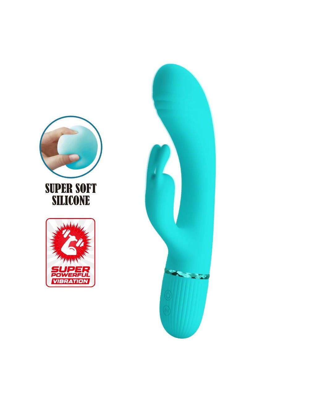 PRETTY LOVE - SCOCCO VIBRATOR RABBIT TURQUOISE