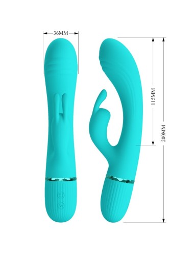 PRETTY LOVE - SCOCCO VIBRATOR RABBIT TURQUOISE