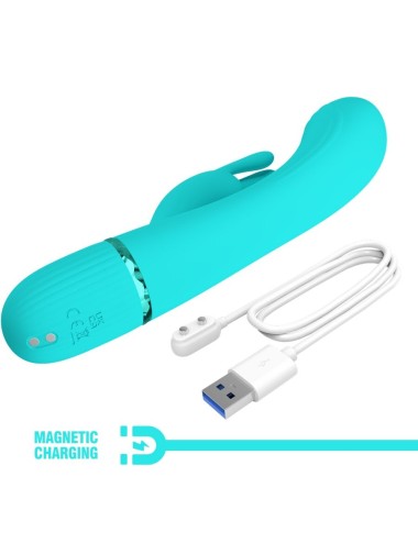 PRETTY LOVE - SCOCCO VIBRATOR RABBIT TURQUOISE