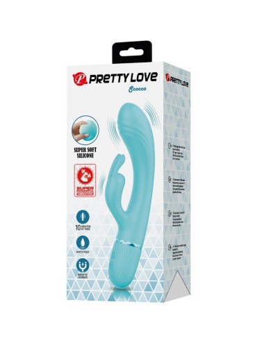 PRETTY LOVE - SCOCCO VIBRATOR RABBIT TURQUOISE