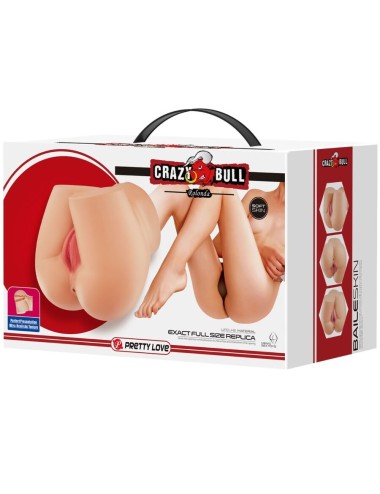 CRAZY BULL - ROLONDA REAR VIBRATOR WITH NATURAL REALISTIC VAGINA AND ANUS