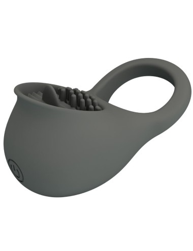 PRETTY LOVE - NIMBUS VIBRATOR RING WITH TONGUE GRAY