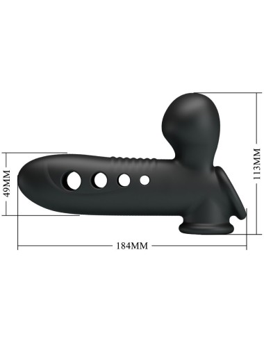 PRETTY LOVE - CRANE PENIS SLEEVE WITH AIRBAG BLACK